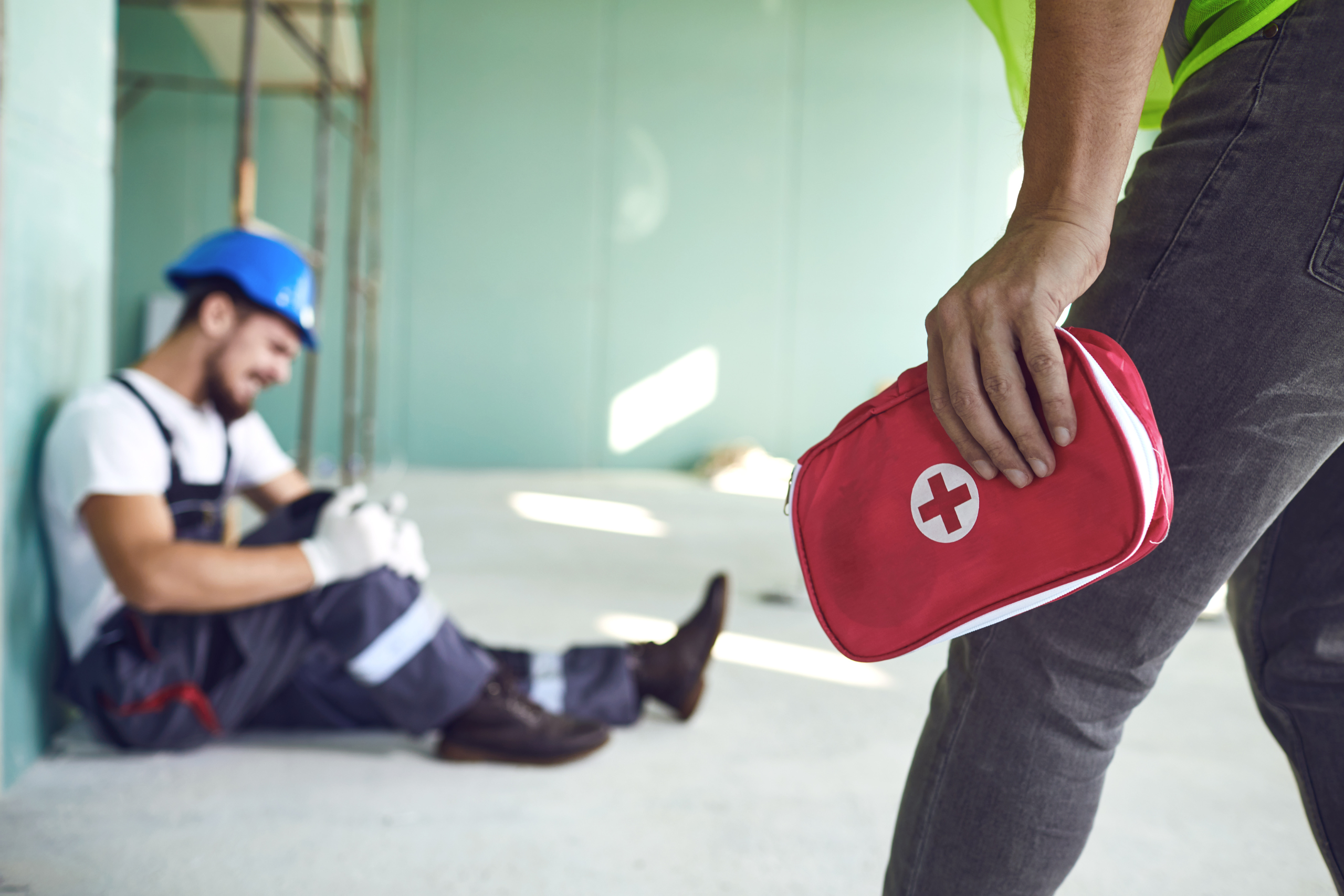 man injured on the job